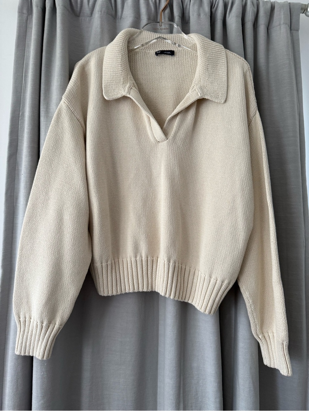 GAP Collared V-Neck Pullover Sweater